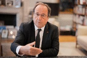 François Hollande during an interview with Le Figaro - Paris