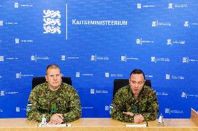 Press conference of the Ministry of Defence