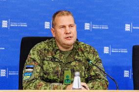 Press conference of the Ministry of Defence