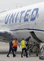 United plane after emergency landing