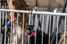 Illustration - France Info and French Televisions Microphones - Paris