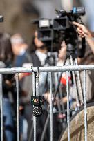 Illustration - France Info and French Televisions Microphones - Paris