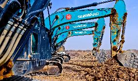 Pandaoshan Pumped Storage Power Station Upper Reservoir Construction in Zhangye