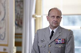 French President Macron Attends A Video Conference On The Situation In The Middle East - Paris