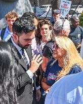Mamdani Rallies with Striking Members of Teamsters Local 210 in Bronx, NY