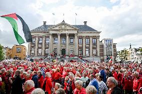 Protests Against Dutch Government’s Policy on Israel - Groningen