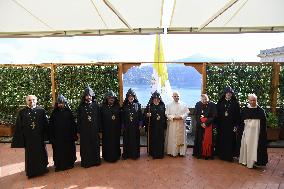 Pope Leo XIV Meets Armenian Patriarch Karekin II - Castel Gandolfo