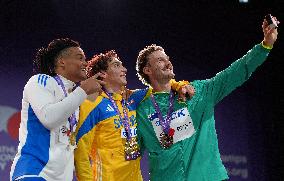 World Athletics Championships - Men's Pole Vault Awarding Ceremony - Tokyo