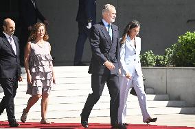 King Felipe VI and Queen Letizia Head To Egypt - Madrid