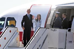 King Felipe VI and Queen Letizia Head To Egypt - Madrid