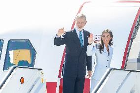 King Felipe VI and Queen Letizia Head To Egypt - Madrid