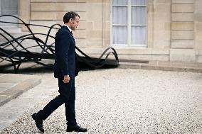 Emmanuel Macron welcomes President of the Republic of Poland Karol Nawrocki at the Elysee FA