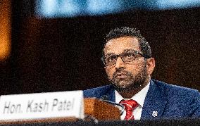 FBI Director Kash Patel testifies before the House Judiciary Committee during an oversight hearing on Capitol Hill.