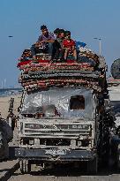 Palestinians Flee Northern Gaza after Intensified Israeli Attacks - Gaza City
