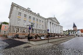 Renovated square in front of the Tartu University