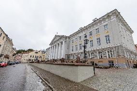 Renovated square in front of the Tartu University