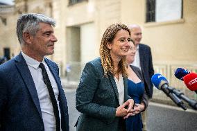 PM Lecornu Meets With Ecologist Party Heads - Paris