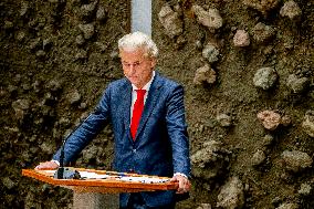 Geert Wilders At The First Day Of The General Political Considerations - The Hague