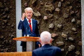 Geert Wilders At The First Day Of The General Political Considerations - The Hague