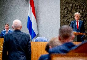 Geert Wilders At The First Day Of The General Political Considerations - The Hague
