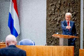 Geert Wilders At The First Day Of The General Political Considerations - The Hague