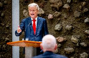 Geert Wilders At The First Day Of The General Political Considerations - The Hague