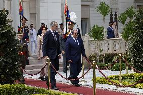 Spanish Royals Recieved by President Abdelfatah El Sisi - Cairo