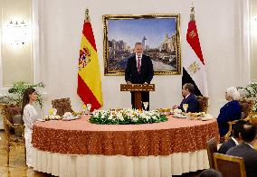Spanish Royals Recieved by President Abdelfatah El Sisi - Cairo