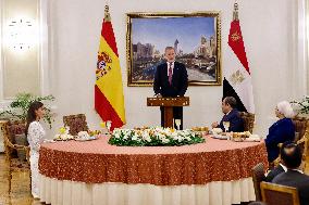 Spanish Royals Recieved by President Abdelfatah El Sisi - Cairo