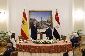 Spanish Royals Recieved by President Abdelfatah El Sisi - Cairo