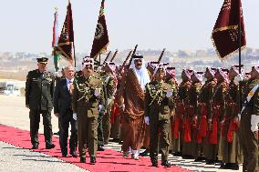 King Abdullah II Welcomes The Qatar Emir - Amman