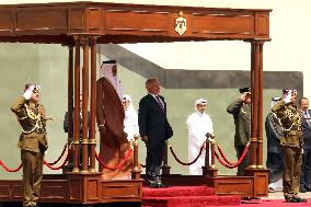 King Abdullah II Welcomes The Qatar Emir - Amman