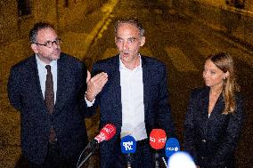 Place Publique Party leaves after a meeting with French PM  - Paris AJ