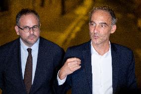 Place Publique Party leaves after a meeting with French PM  - Paris AJ