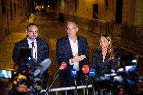 Place Publique Party leaves after a meeting with French PM  - Paris AJ