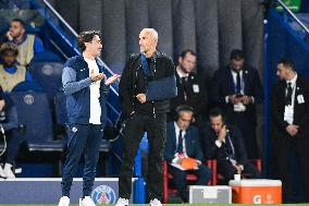Luis Enrique At Champions League Match PSG vs Atalanta - Paris