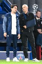 Luis Enrique At Champions League Match PSG vs Atalanta - Paris