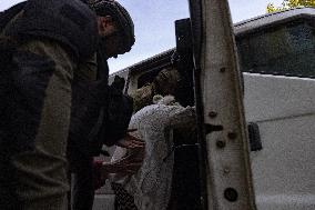 Ukraine War Civilians Evacuation - Kostyantynivka