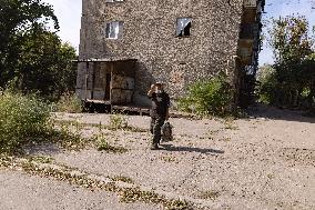 Ukraine War Civilians Evacuation - Kostyantynivka