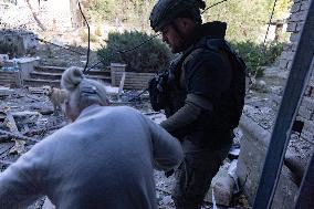 Ukraine War Civilians Evacuation - Kostyantynivka