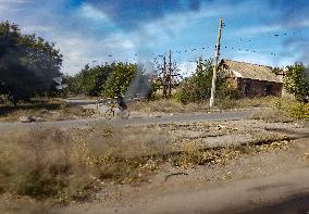 Ukraine War Civilians Evacuation - Kostyantynivka