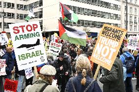 Anti-Trump rally in Britain