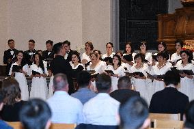 Chairman Of The Federal Reserve Jerome Powell Announces Interest Rate Cut