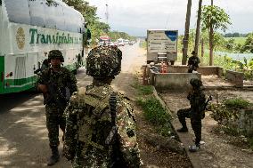 Colombian Military and Police join forces in the midst of attacks alleged to be from FARC-EP Dissident groups