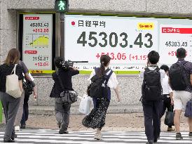 Nikkei index hits new closing high