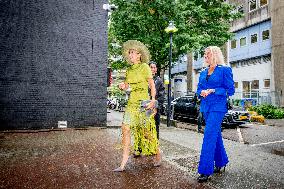 Queen Maxima Visits Netherlands Brain Bank - Amsterdam