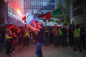 Railway Unions Protesters Inside Bercy - Paris
