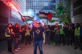 Railway Unions Protesters Inside Bercy - Paris