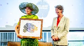 Queen Maxima Visits Netherlands Brain Bank - Amsterdam