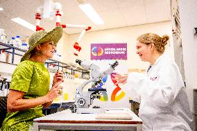Queen Maxima Visits Netherlands Brain Bank - Amsterdam